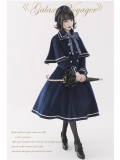 Travelers In the Milky Way Winter Lolita Coat with Detachable Cape