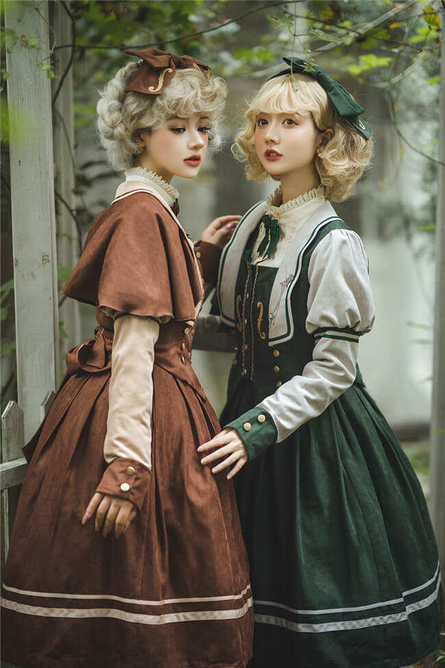 Miss Point Golden Movement College Lolita Cape Coat