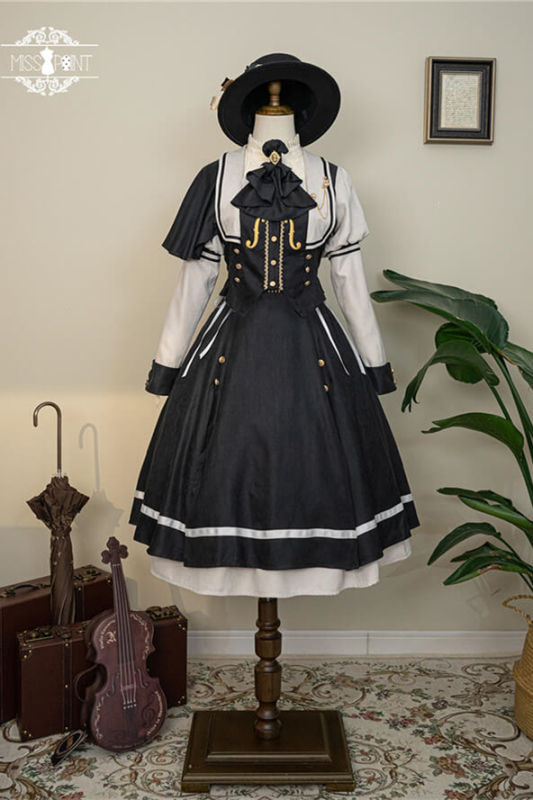 Miss Point Golden Movement College Lolita Cape Coat