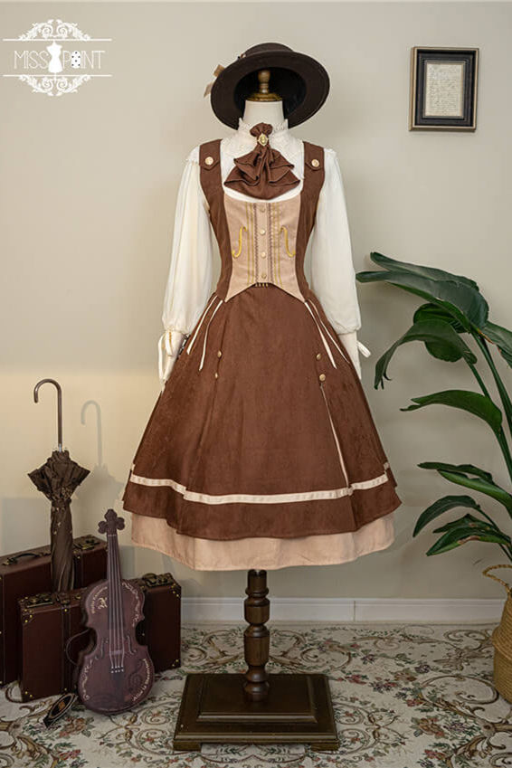 Miss Point Golden Movement College Lolita Vest
