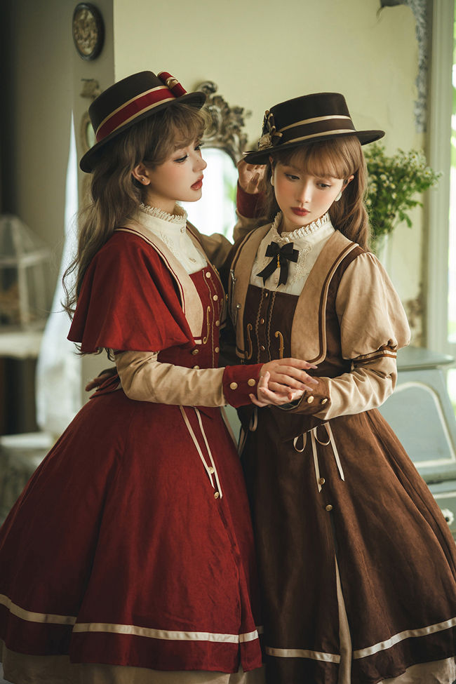 Miss Point Golden Movement College Lolita Cape Coat