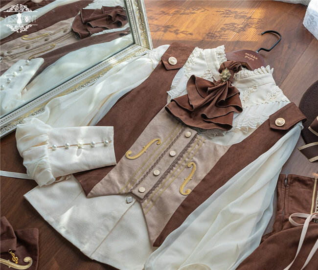 Miss Point Golden Movement College Lolita Vest