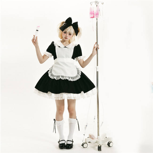 Plus Size Alice Dreamland Maid Lolita Dress and Apron