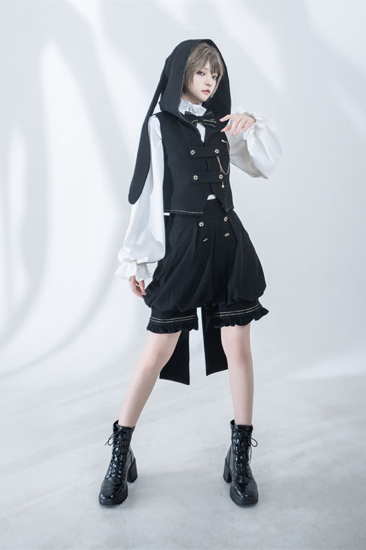Princess Chronicles Anxious Rabbits Blouse, Vest, Pants and Tailing Ouji Fashion