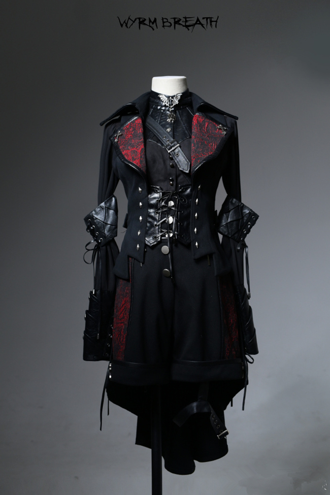 Lilith House Wyrm Breath Ouji Lolita Blouse, Vest and Pants- My