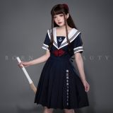 YUPBRO Lolita ~Sailor Style Embroidery Lolita OP - Ready Made
