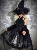 Alice Girl Doll Play Lolita Top Hat, Witchat and Sleeves