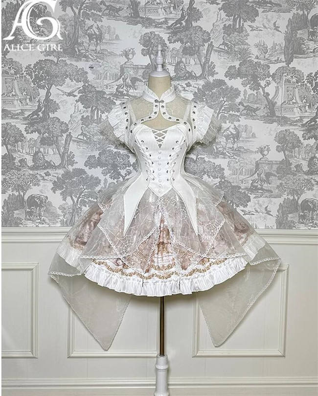 Alice Girl Doll Play Lolita Short Sleeves Short Coat