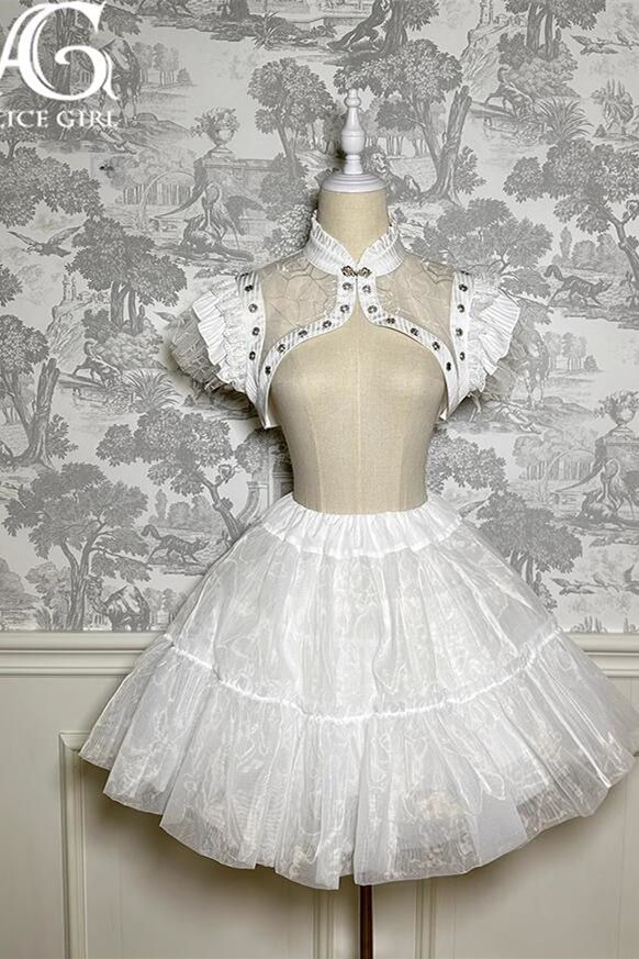 Alice Girl Doll Play Lolita Short Sleeves Short Coat