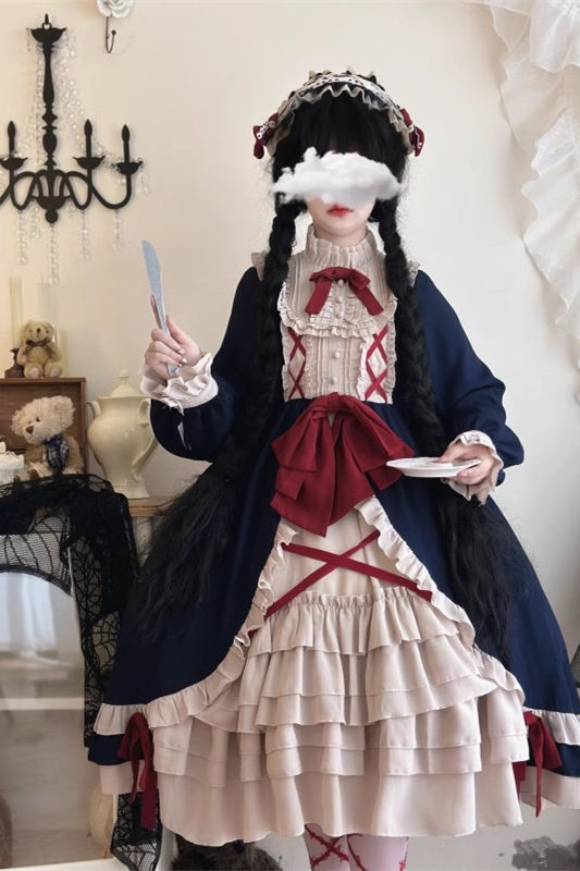 Vintage Plus Size Lolita Dress One Piece