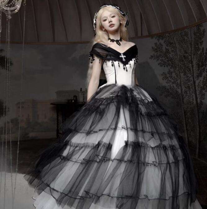 Aphrodite Gothic Wedding Lolita Dress One Piece - Lolita Wedding Dress