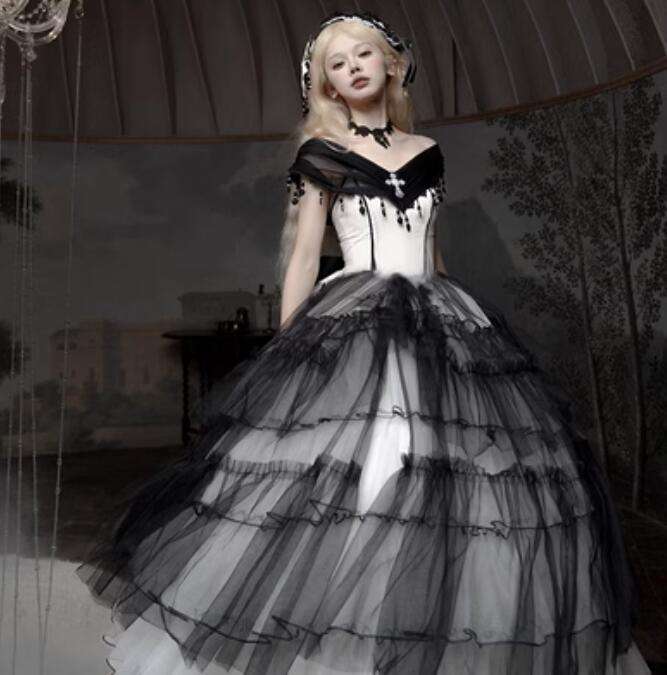 Plus Size Aphrodite Gothic Lolita Wedding Dress