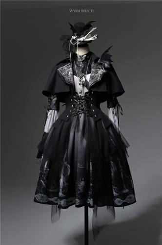 Lilith House Wyrm Breath Ouji Lolita Blouse, Vest and Skirt