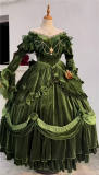 Tana Manor Velvet Green Vintage Lolita Wedding Dress