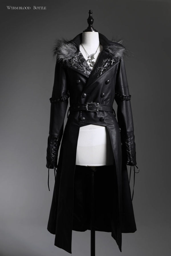 Lilith House Wyrm Breath Vintage Leather Coat