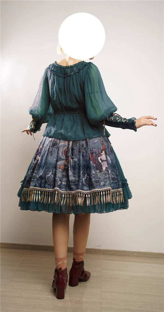 Ragnar Locke~ Vintage Lolita Skirt