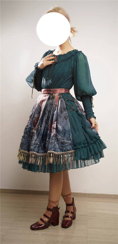 Ragnar Locke~ Vintage Lolita Skirt