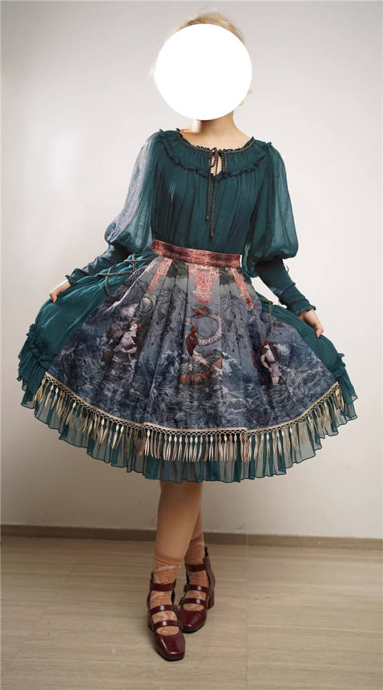 Ragnar Locke~ Vintage Lolita Skirt