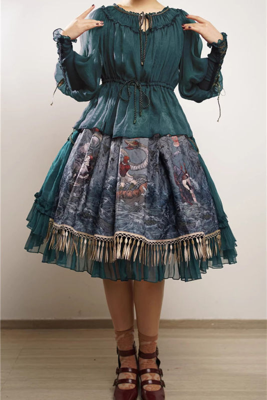 Ragnar Locke~ Vintage Lolita Skirt