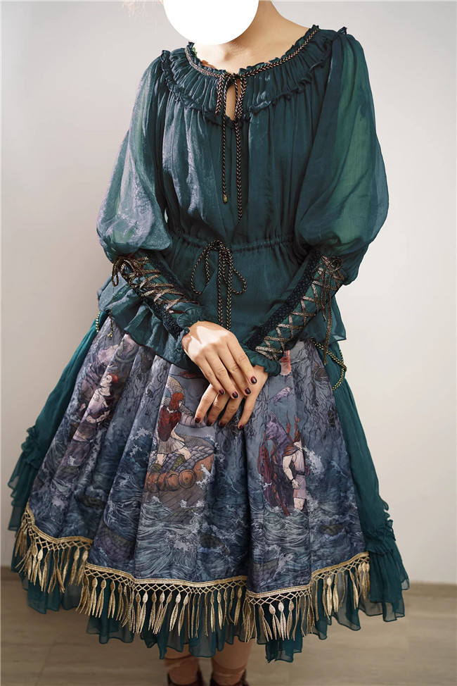 Ragnar Locke~ Vintage Lolita Blouse
