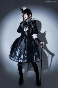 Lilith House Wyrm Breath Ouji Lolita Blouse, Vest and Skirt