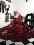 Tana Manor Vintage Red Lolita Wedding Dress