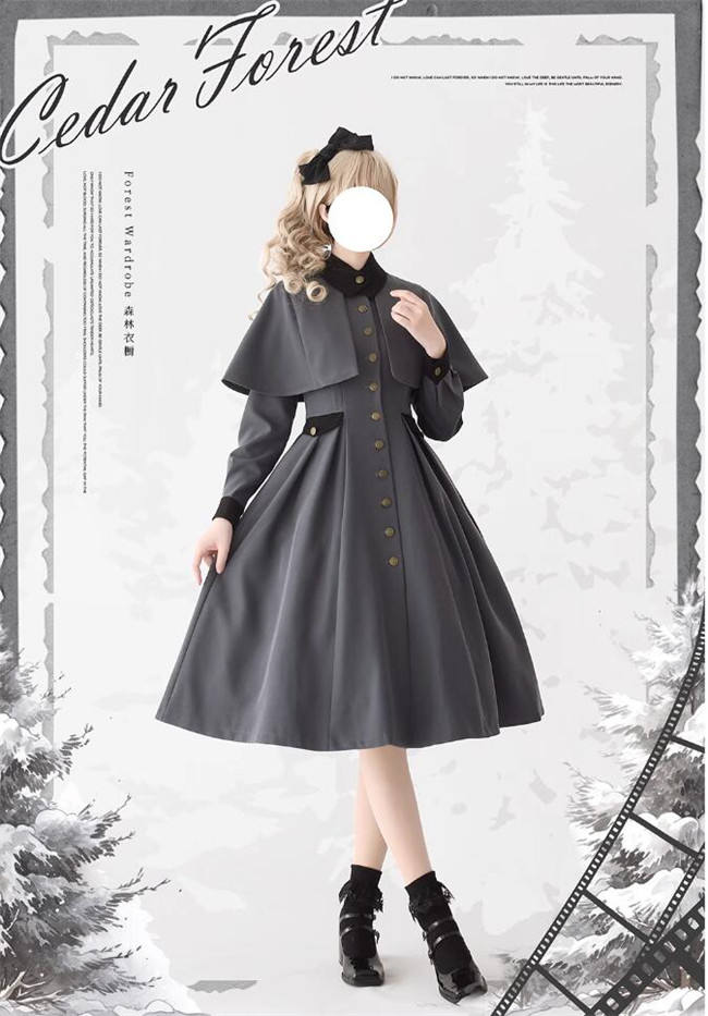 Forest Wardrobe Cedar Forest Lolita Cape Coat