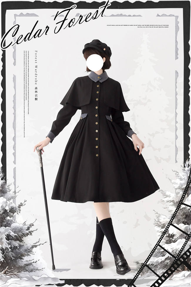 Forest Wardrobe Cedar Forest Lolita Cape Coat