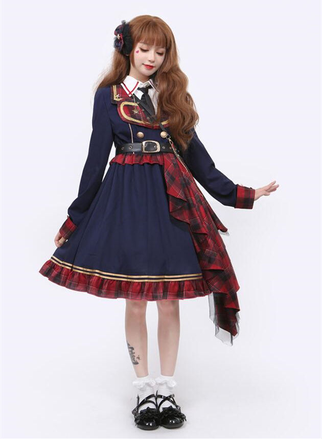Tommy Bear ~Girl's Revolution~ Military Lolita OP/JSK -In Stock