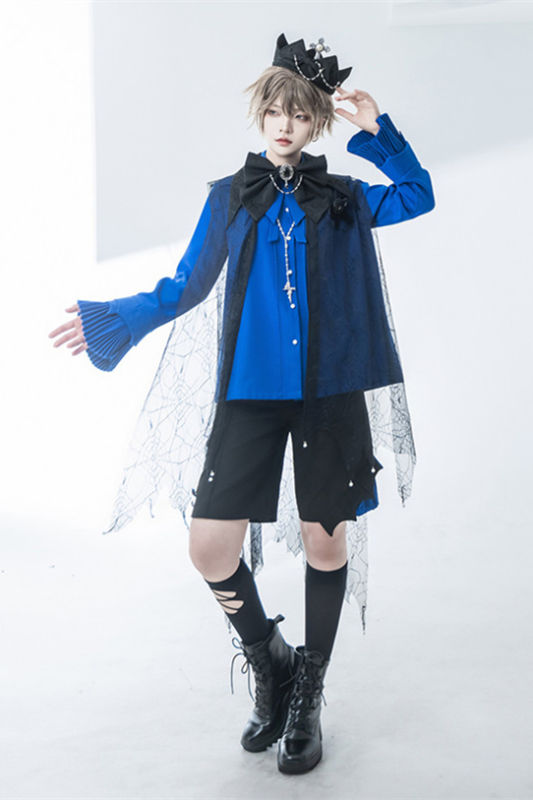 Floating Light and Shadow Blouse and Pants Ouji Fashion