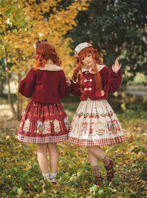 Miss Point Apple Grove Double-sides Wear Lolita Skirt
