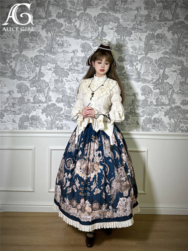 Alice Girl Nautical Treasure Hunt Guide Lolita Skirt