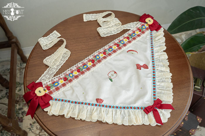 Miss Point Apple Grove Lolita Accessories Headbow/Triangular Scarf/Beret/Apron