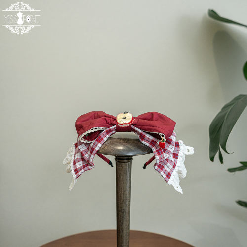 Miss Point Apple Grove Lolita Accessories Headbow/Triangular Scarf/Beret/Apron
