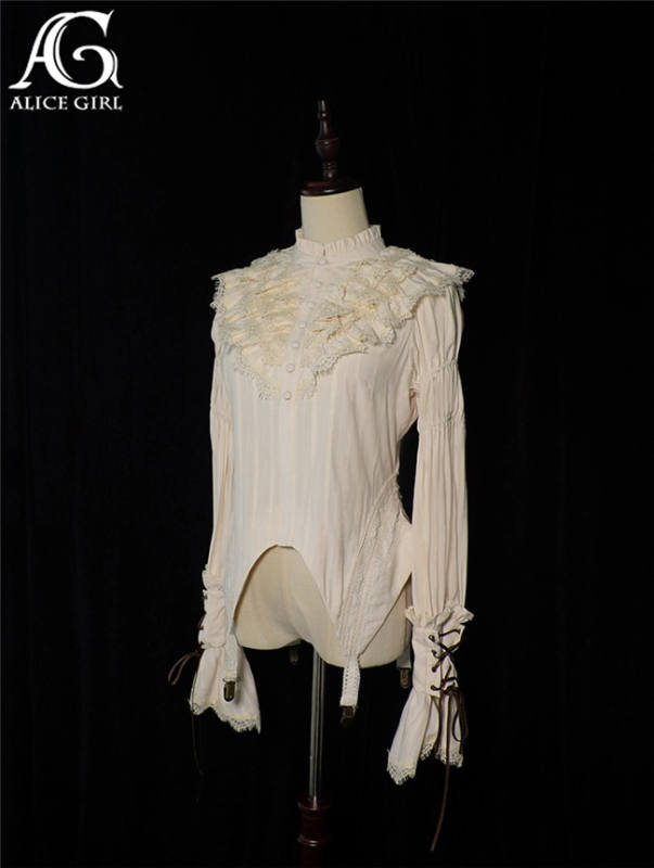 Alice Girl Nautical Treasure Hunt Guide Gigot Sleeve Lolita Blouse