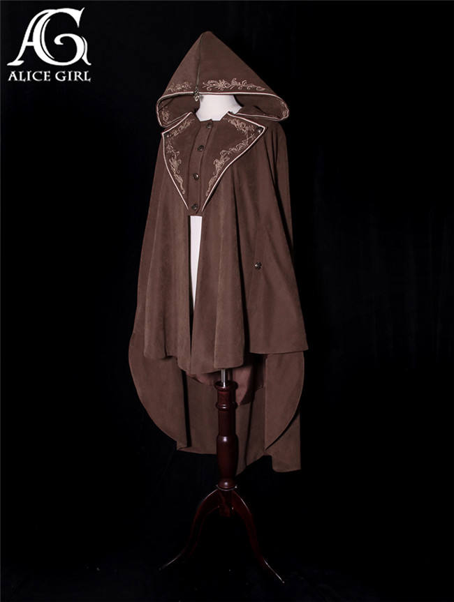 Alice Girl Nautical Treasure Hunt Guide Embroidery Lolita Cape
