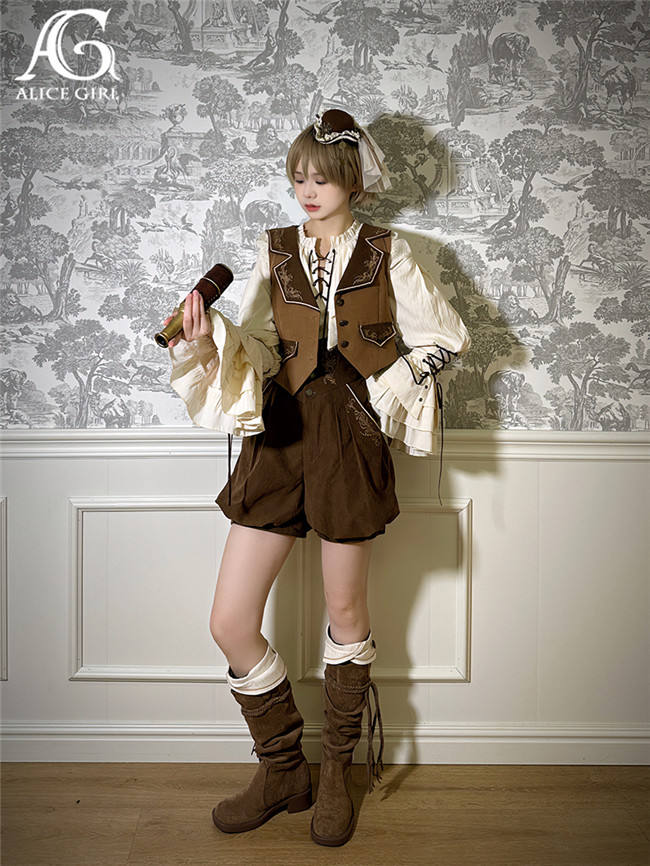 Alice Girl Nautical Treasure Hunt Guide Lolita Short Pants