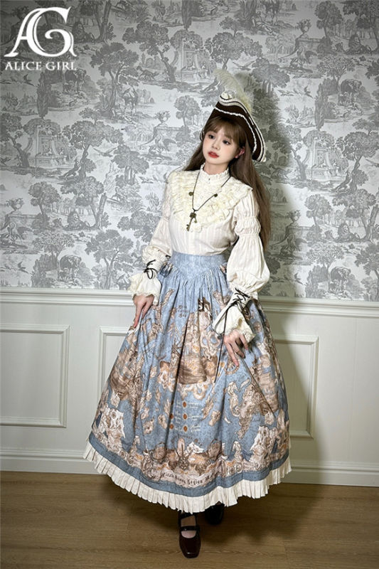 Alice Girl Nautical Treasure Hunt Guide Lolita Skirt