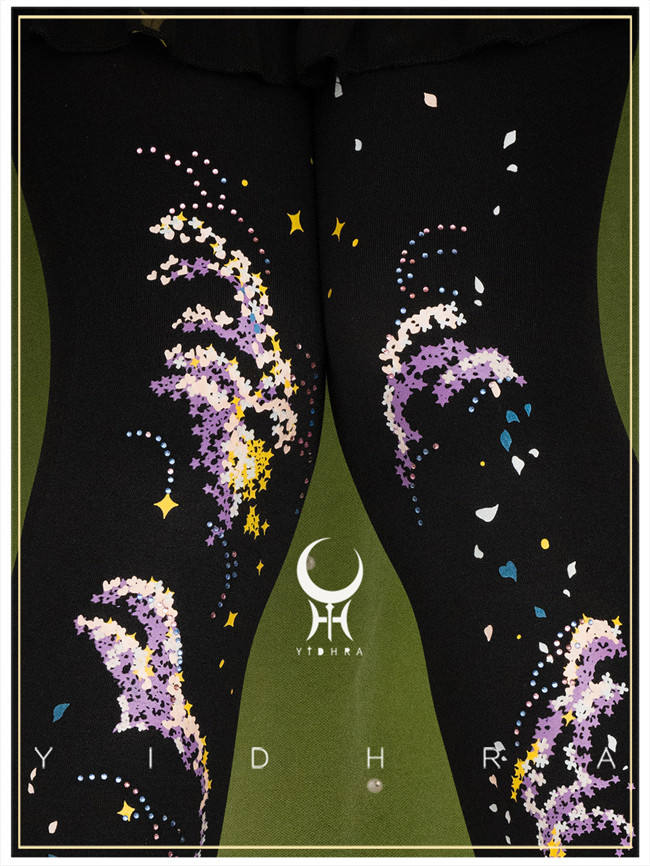 Yidhra Flowers under the Stars Lolita Tights