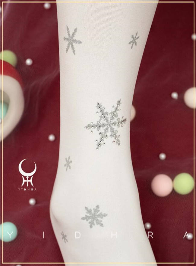 Yidhra the Snow Deer Seeks Sound Christmas Lolita Tights