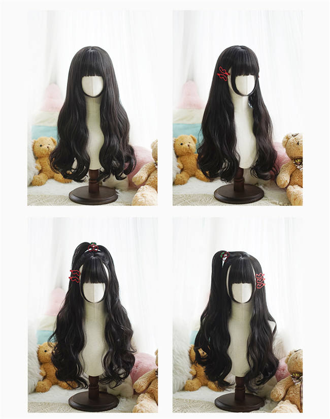 Yuchashui Color Palette Long Curls Lolita Wigs
