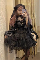 A Cage of Roses Elegant Gothic Lolita Dress and Accessories