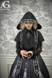 Alice Girl Cross Church Gothic Lolita Cape, Hood and Ribbons