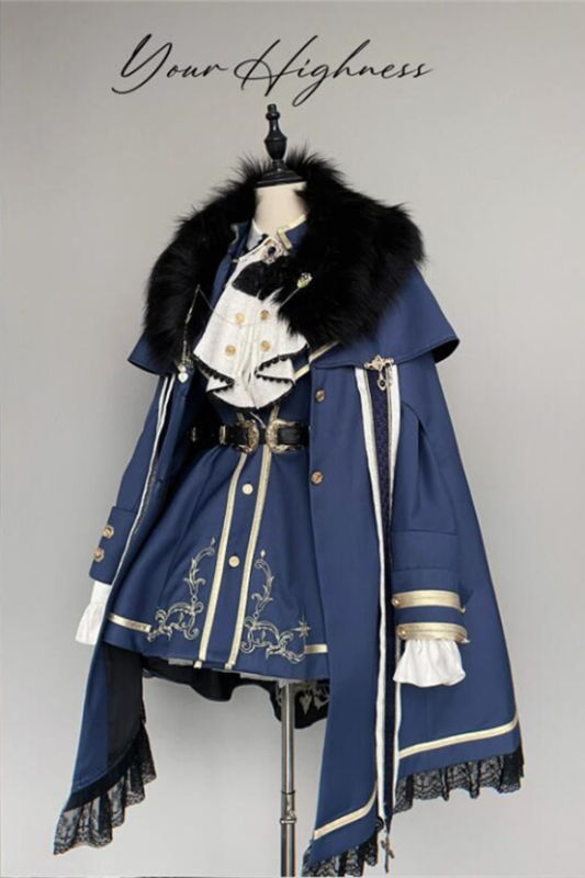 Your Highness The Oath of the Brave Military Lolita Jacket, Cape and Blouse