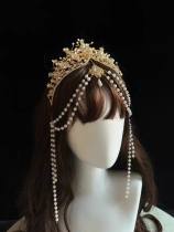Tana Manor Vintage Red Lolita Wedding  Accessories - Necklace/Crown