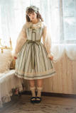 Miss Point Forest Book Stripe Lolita Jumper Dress
