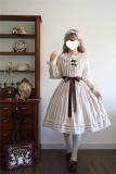Miss Point Forest Book Stripe Lolita Jumper Dress