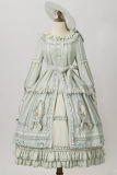 Girl Dream Lily of the Valley Embroidery Lolita Dress, Underskirt and Hat