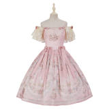 Summer Fairy Villandli Gardens Lolita Jumper Dress and Cape