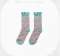 Pink * Blue Cotton Socks